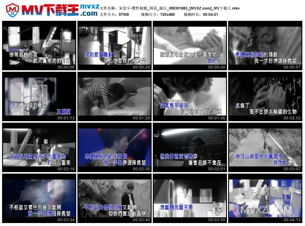 宋念宇-惯性取暖_国语_流行_MB301883